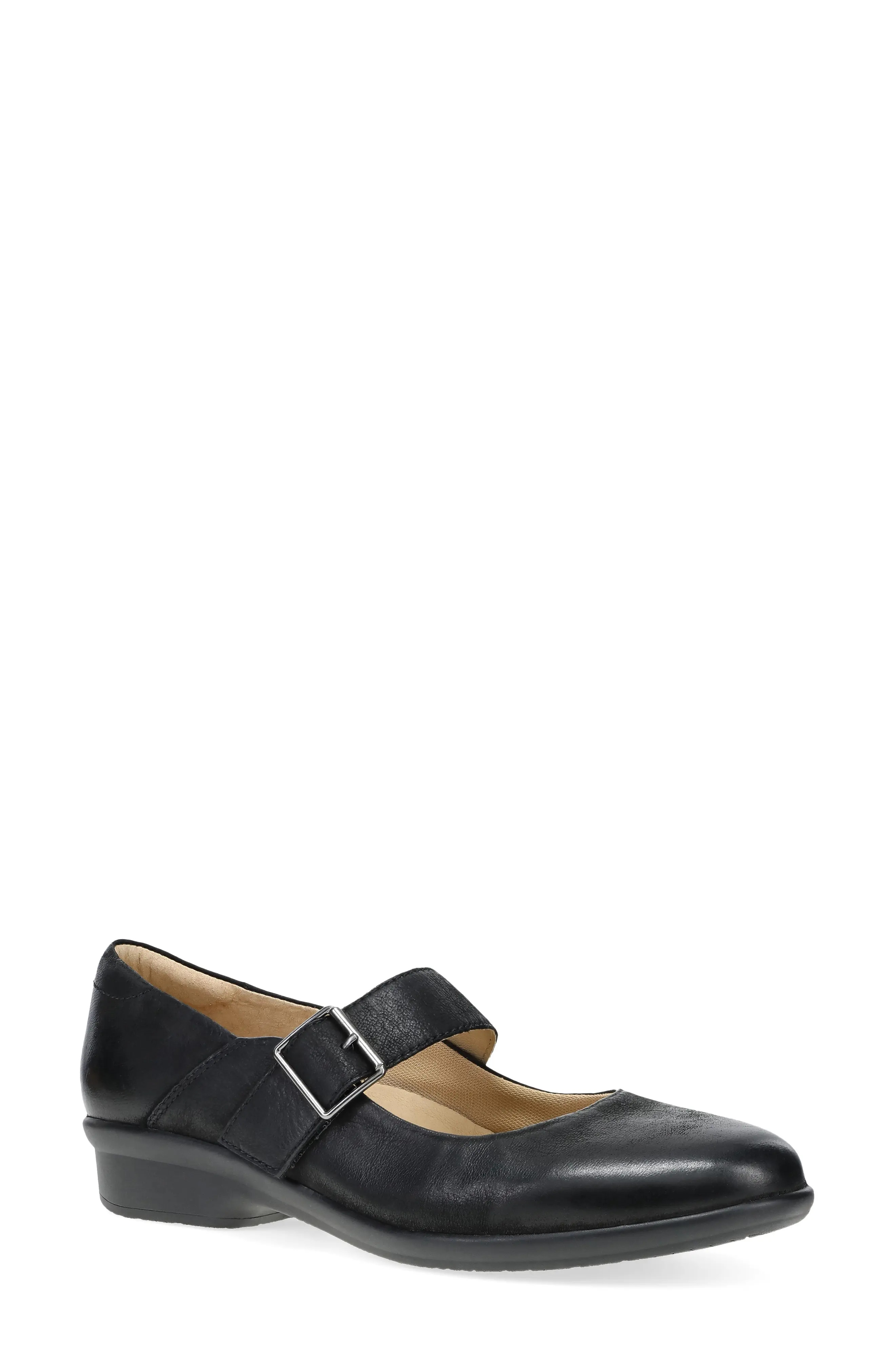 Dansko Collette Mary Jane Pump in Navy Burnished Nubuck at Nordstrom, Size 11.5-12Us | Nordstrom