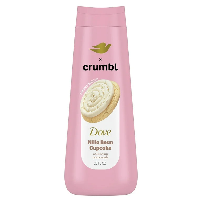 Dove Crumbl Moisturizing Liquid Body Wash Nilla Bean Cupcake, 20 oz | Walmart (US)