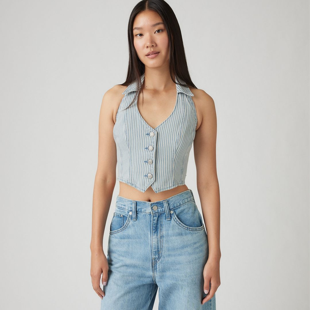 Levi's Bria Denim Halter Top - Women's L | Levi's US