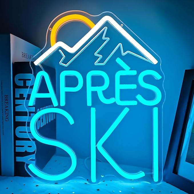 Apres Ski Neon Sign Ski Social Club Neon Sign for Wall Decor Dimmable Led Signs Neon Light Sign f... | Amazon (US)