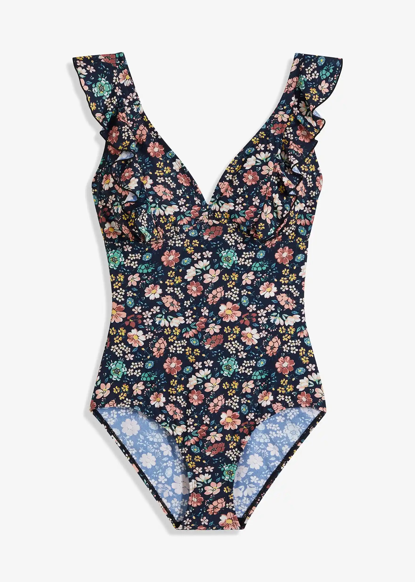 Light Shape-Badeanzug mit Volants | Bonprix DE