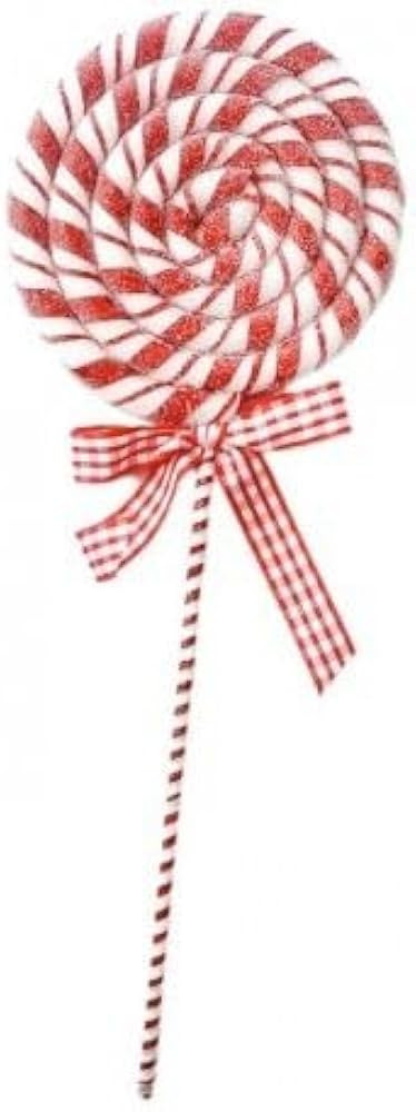 Regency International 16 inch Tall Red White Peppermint Stripe Lollipop Decoration, Christmas Orn... | Amazon (US)