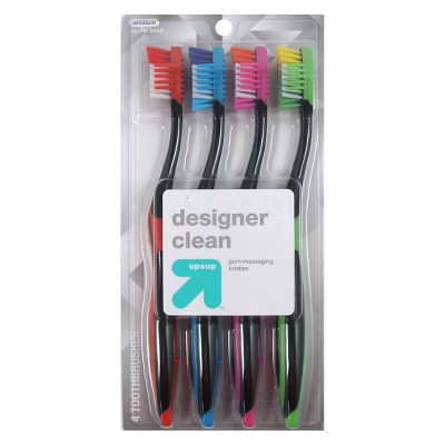 Designer Clean Toothbrush - 4ct - Up&Up™ | Target