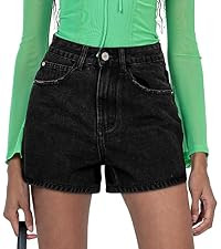 SANMM Jean Shorts Womens High Waisted Summer Stretchy Denim Short Casual Hot Jorts with Pockets | Amazon (US)