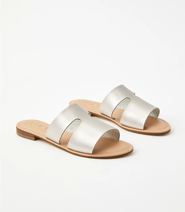 Cutout Slide Sandals | LOFT