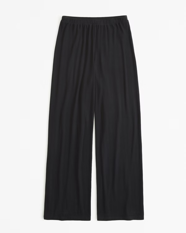 Pointelle Wide Leg Pant | Abercrombie & Fitch (US)