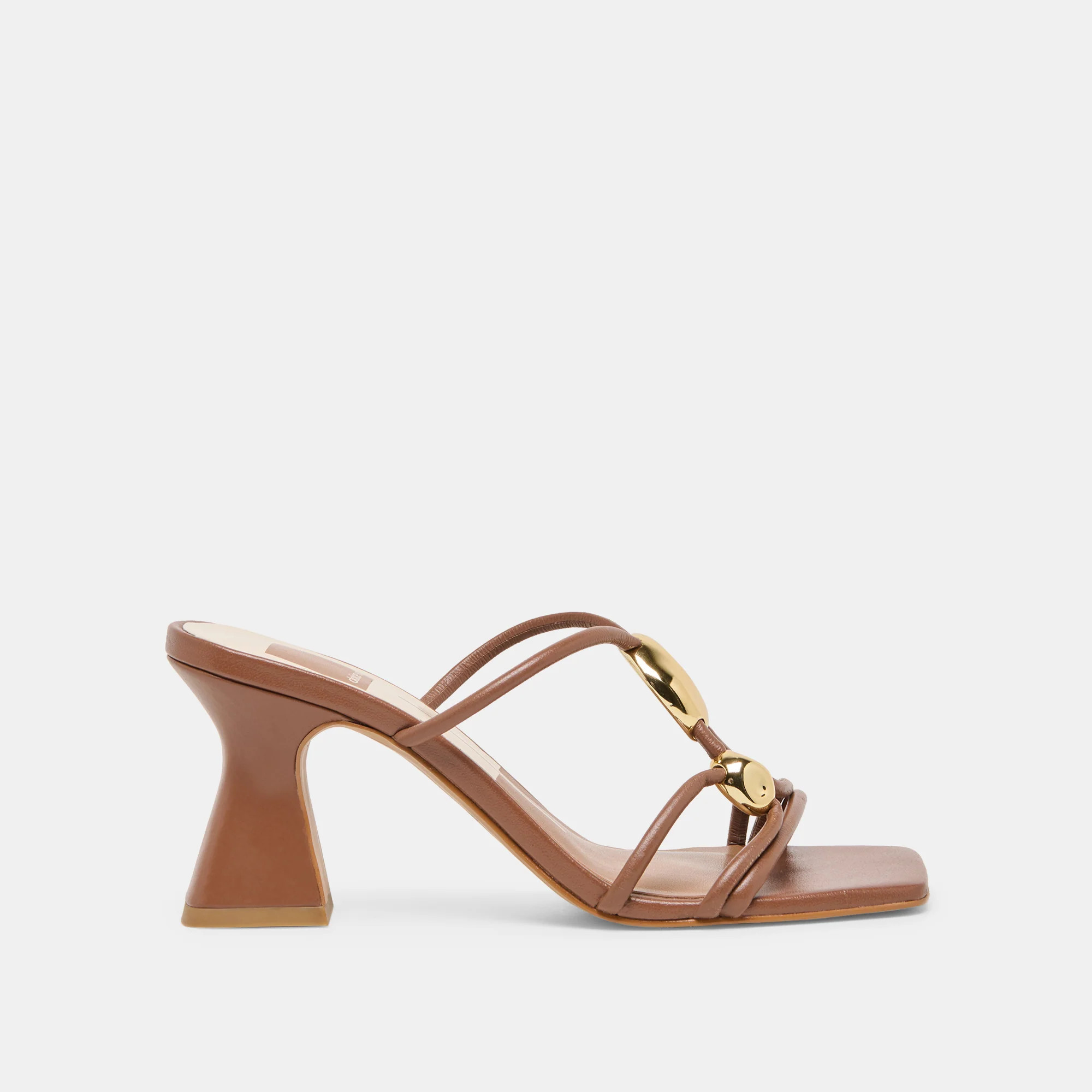 Alayna Heels Cognac Leather | DolceVita.com