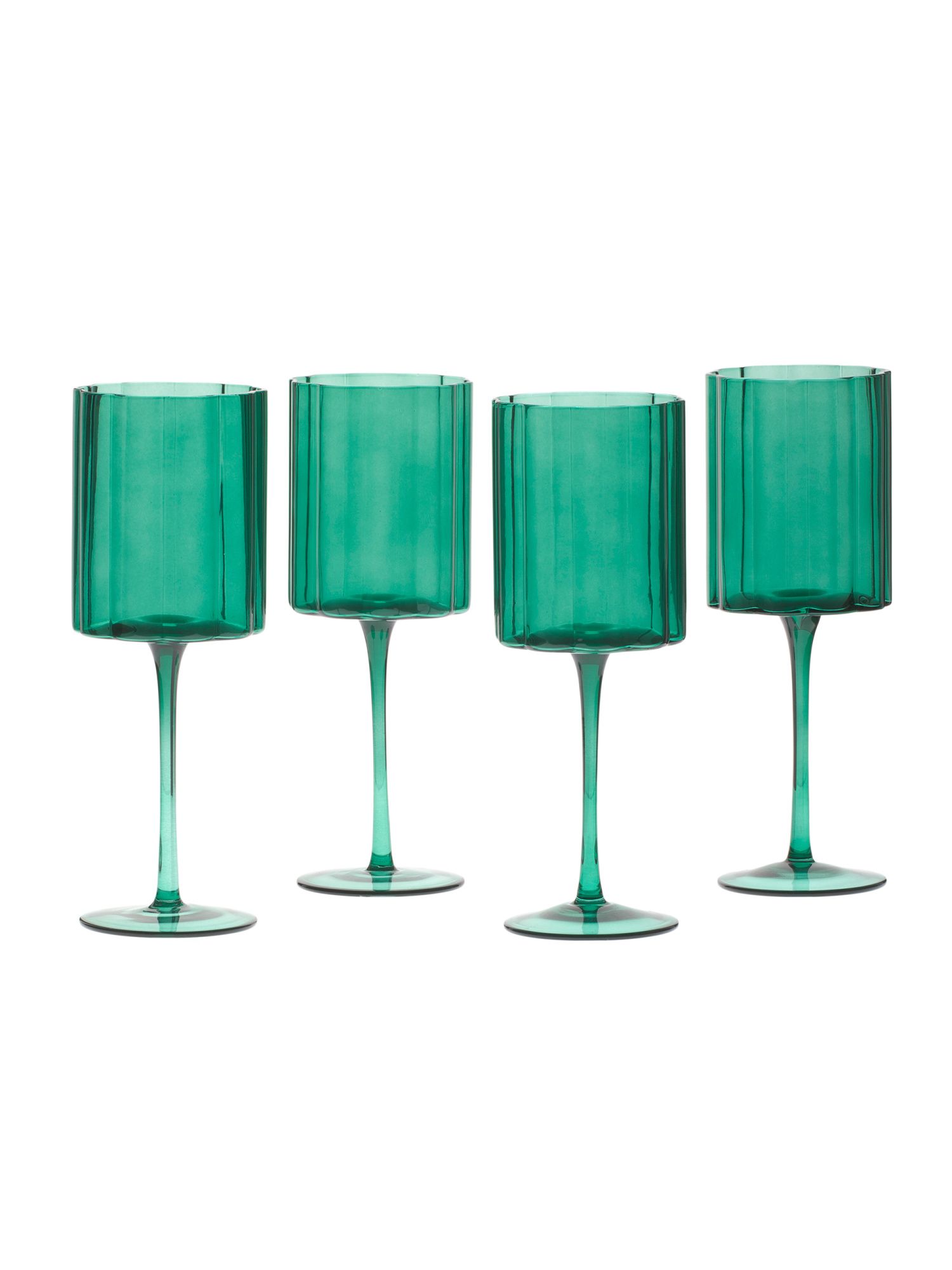 4pk Flower Wine Glasses | Marshalls