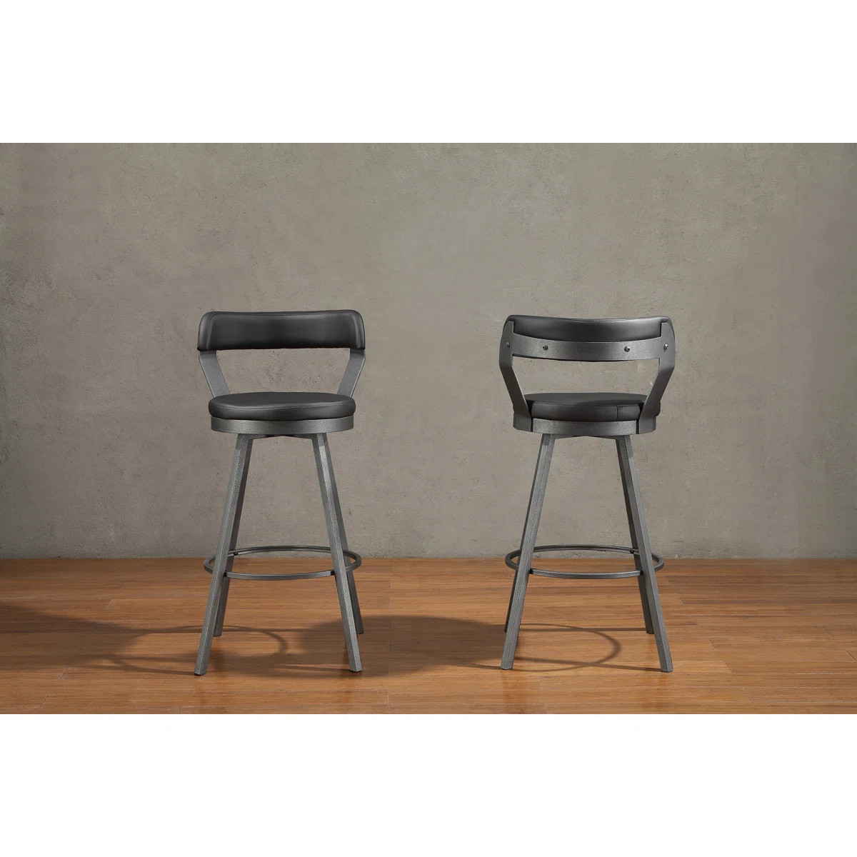 Laub Swivel Upholstered Counter Stool (Set of 2) | Wayfair North America