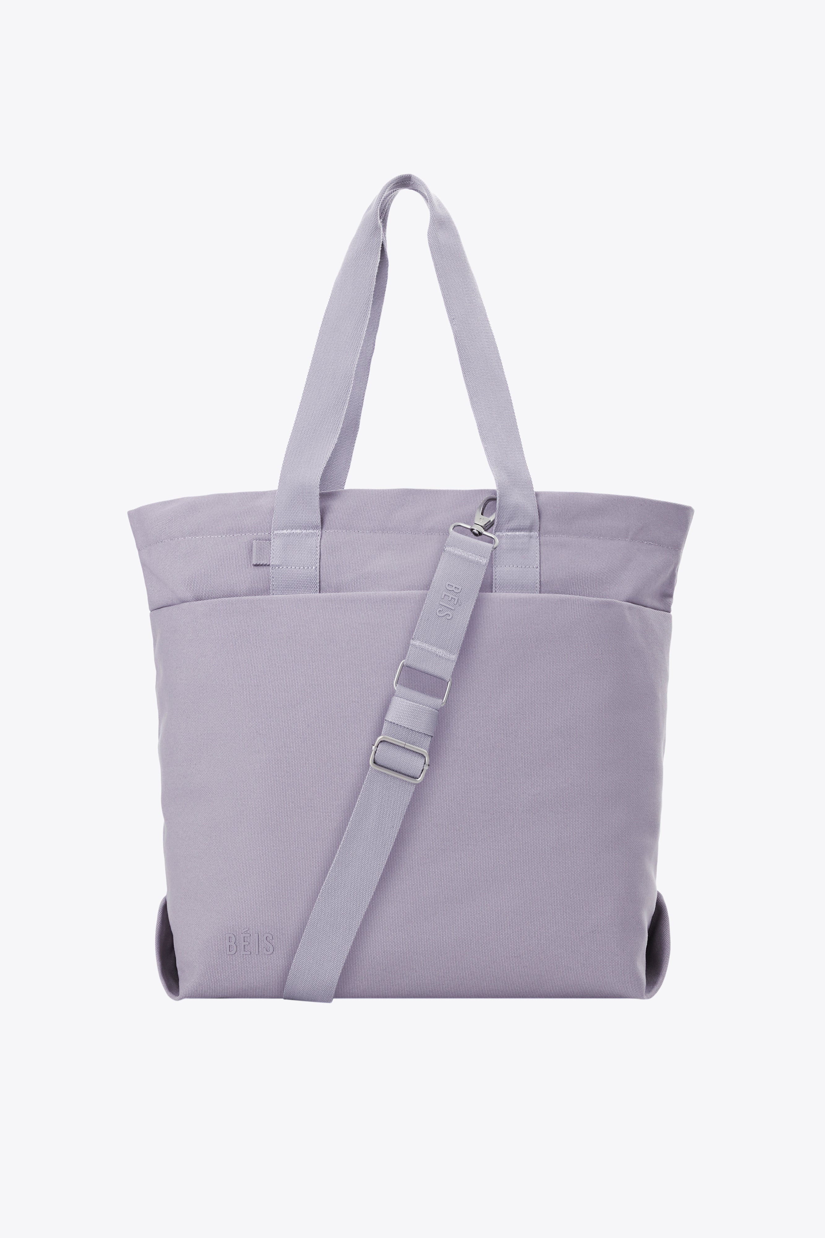 BÉIS 'The Utility Tote' in Lavender - Large Travel Tote Bag in Lavender | BÉIS Travel