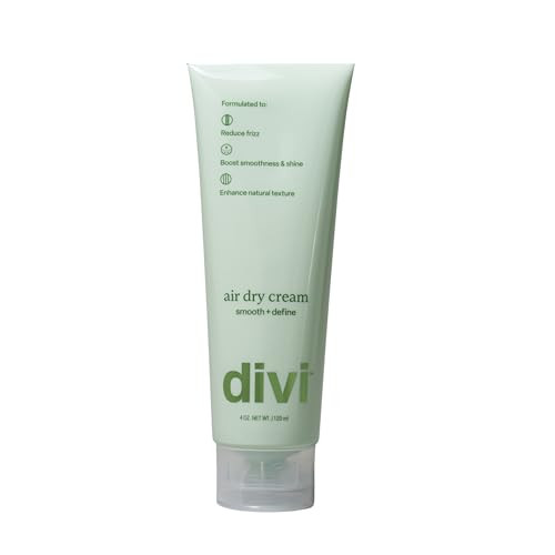 Divi Air Dry Styling Cream for Curly, Wavy & Frizzy Hair, Smooths, De-Frizzes, & Defines Strands for Up to 24 Hours, Adds Major Softness, Shine & Natural Style, 4 Oz | Amazon (US)