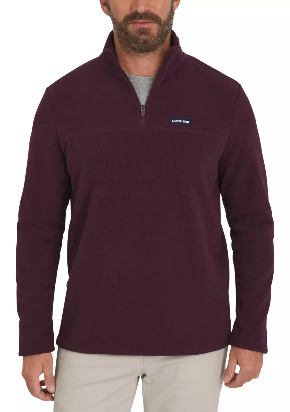 LANDS' ENDMen's Micro Polar Fleece 1/4 Zip Sweatshirt | Belk