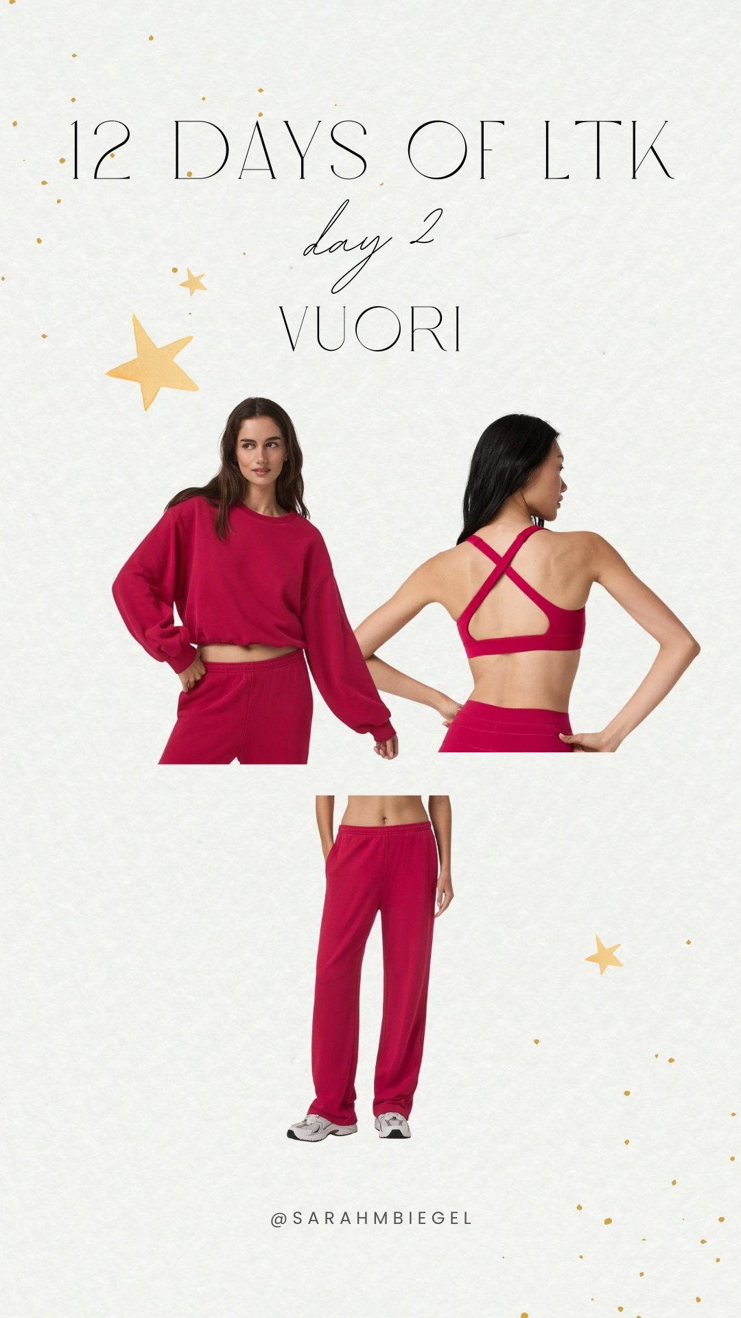 Shop the Vuori sale exclusively in app! This new color is absolutely amazing for the holiday season and to jumpstart your fitness goals! Love this sweatshirt and sports bra combo.

#LTKGiftGuide #LTKootd #LTKHoliday