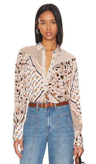 Hazel Buttondown in Tea Combo | Revolve Clothing (Global)
