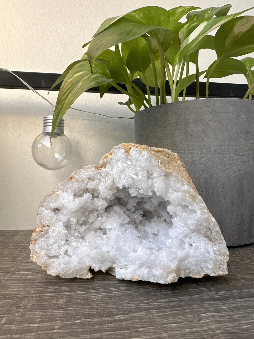 Healing Geode, Large White Crystal, White Quartz Geode, Raw Quartz, Raw Crystal, Gift for Her, Cr... | Etsy (US)