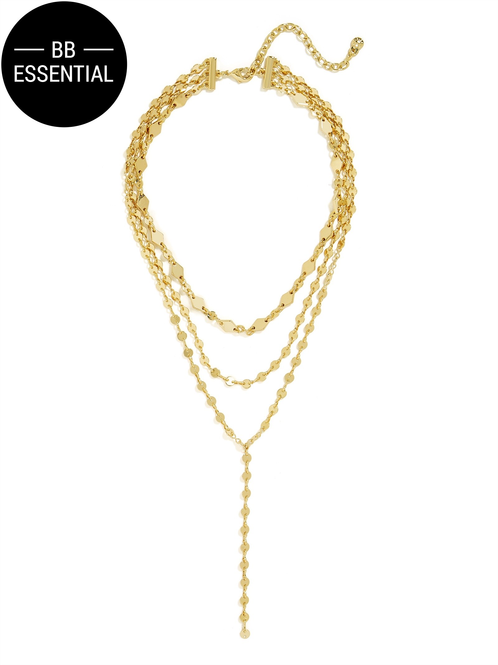 Aimee Layered Y-Chain Necklace | BaubleBar (US)