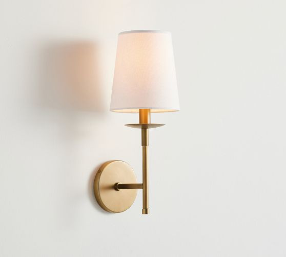 Remington Iron Shaded Sconce (17") | Pottery Barn (US)
