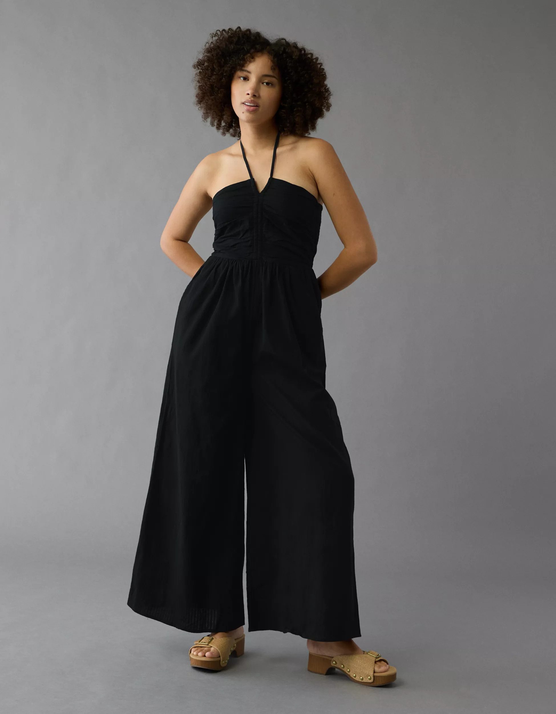 AE Cut-Out Halter Jumpsuit | American Eagle Outfitters (US & CA)