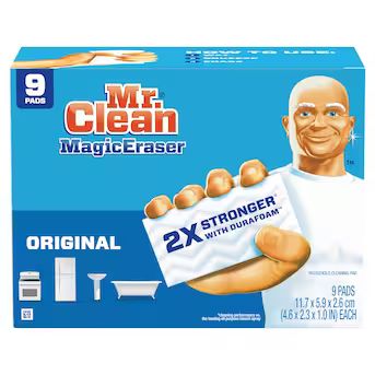 Mr. Clean Magic Eraser Original 2X Stronger with Durafoam Melamine Sponge (9-Pack) | Lowe's