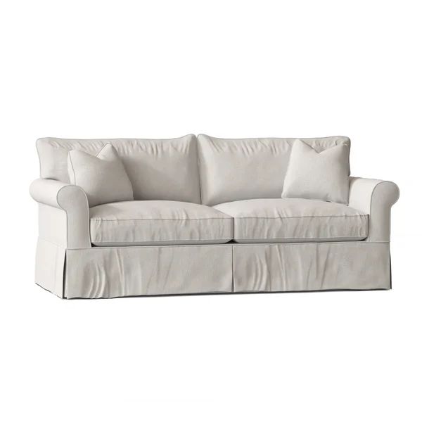 Amari 84" Rolled Arm Slipcovered Sofa | Wayfair Professional