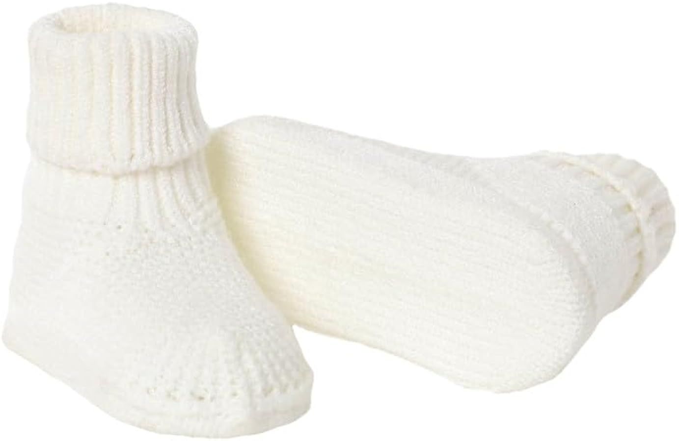 Baby Booties Newborn Babe First Walkers Non-Slip Stay On Boots Crib Shoes Sock Warm Knit Booties | Amazon (US)