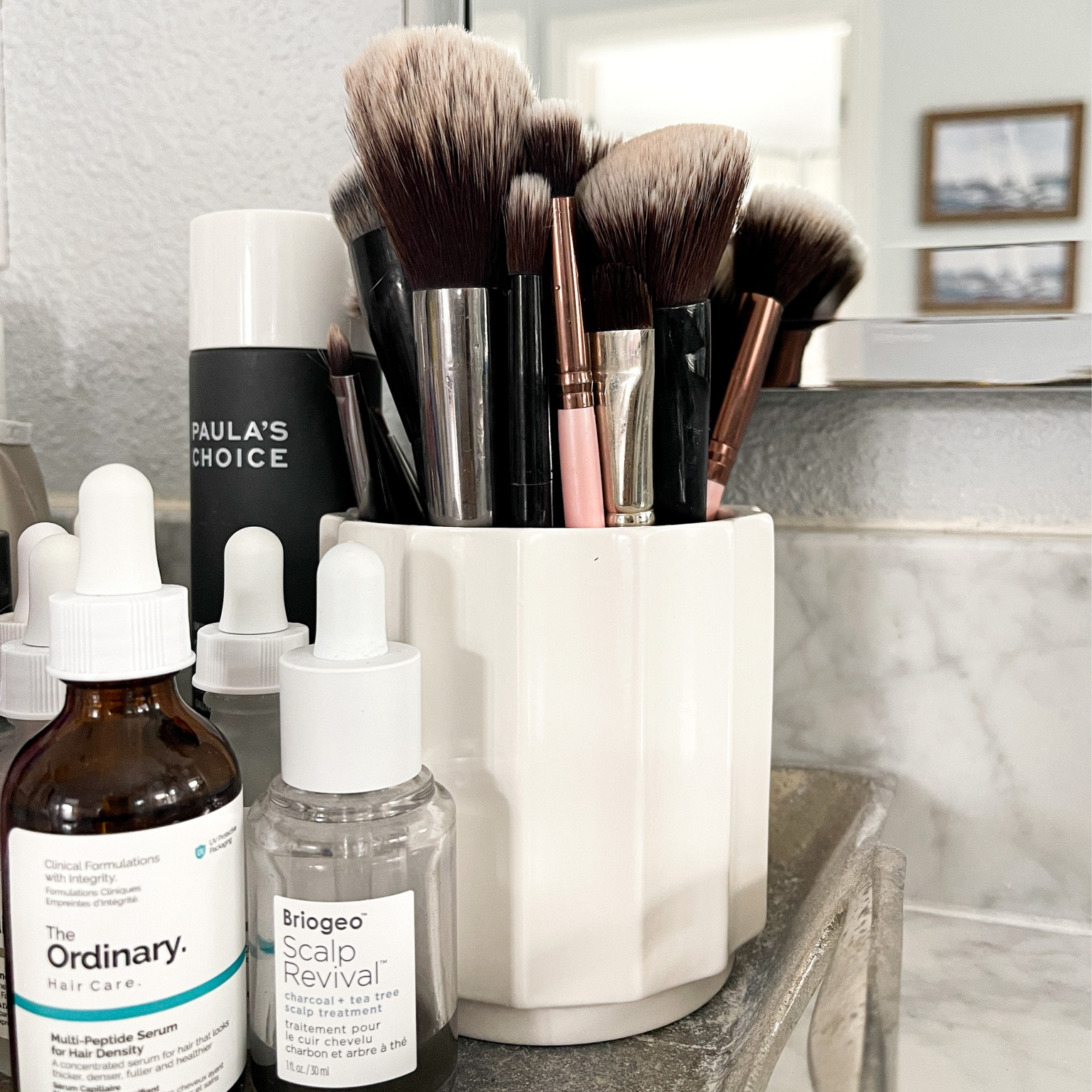 Bathroom organization, vanity organizing, makeup brushes, Target finds, functional bathroom organization





#LTKhome #LTKunder50 #LTKbeauty