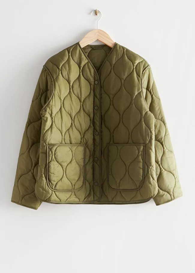 Oversized Wave Quilted Jacket curated on LTK
