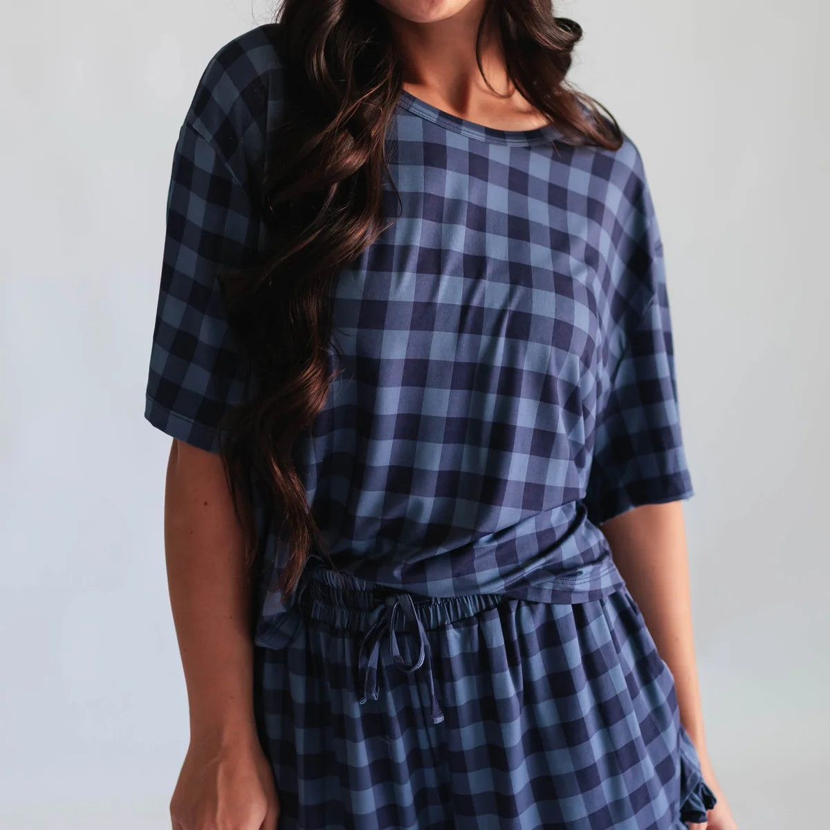 Women\u2019s Ruffle Short Set in Hayes | Silks Design