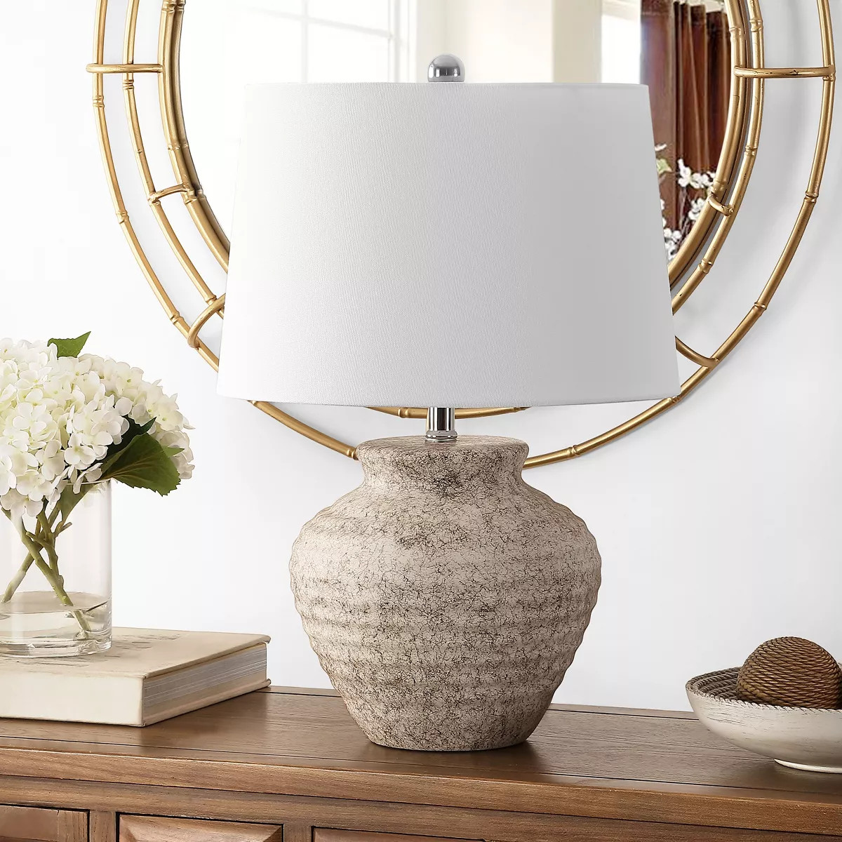Ledger Ceramic Table Lamp - Light Grey - Safavieh. | Target