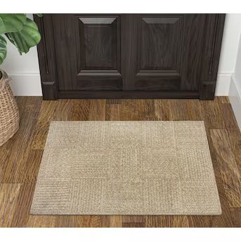allen + roth 2 X 3 Braided Natural Indoor/Outdoor Geometric Farmhouse/Cottage Throw Rug | Lowe's