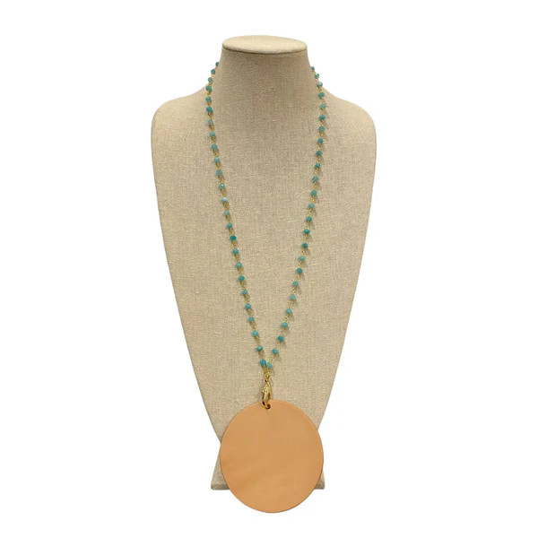 Turquoise Chain Badge Holder | Christina Greene 