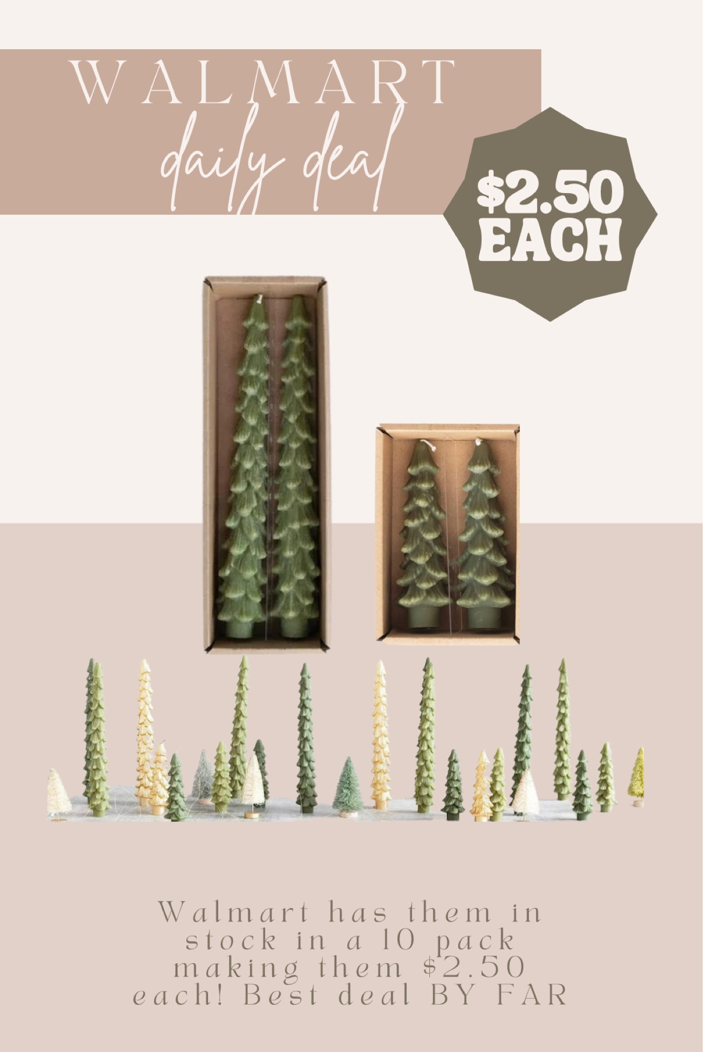 Oral Christmas tree taper candles in stock at WALMART! Less than $3 a candle! 

#LTKsalealert #LTKHoliday #LTKhome