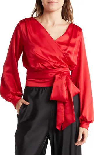 Renee C V-Neck Solid Satin Top | Nordstromrack | Nordstrom Rack