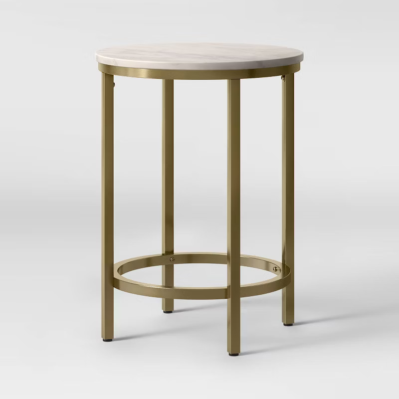 Greenwich Round Marble End Table - Threshold™ | Target