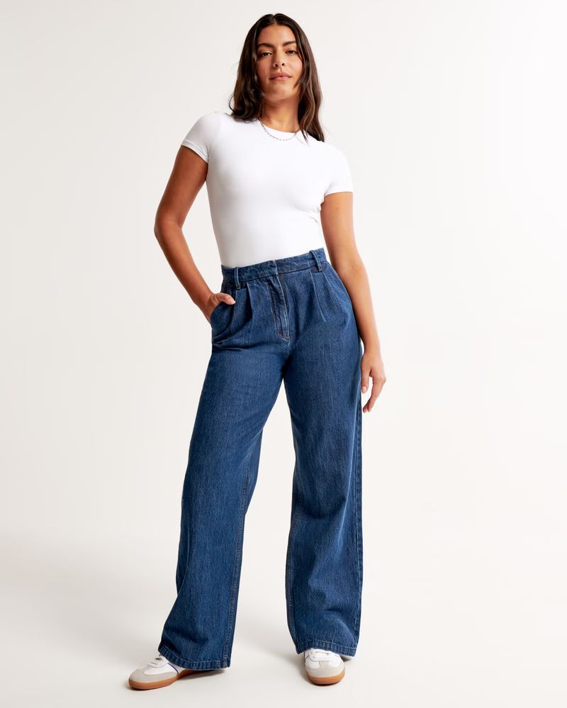 Curve Love A&F Sloane Tailored Jean | Abercrombie & Fitch (US)