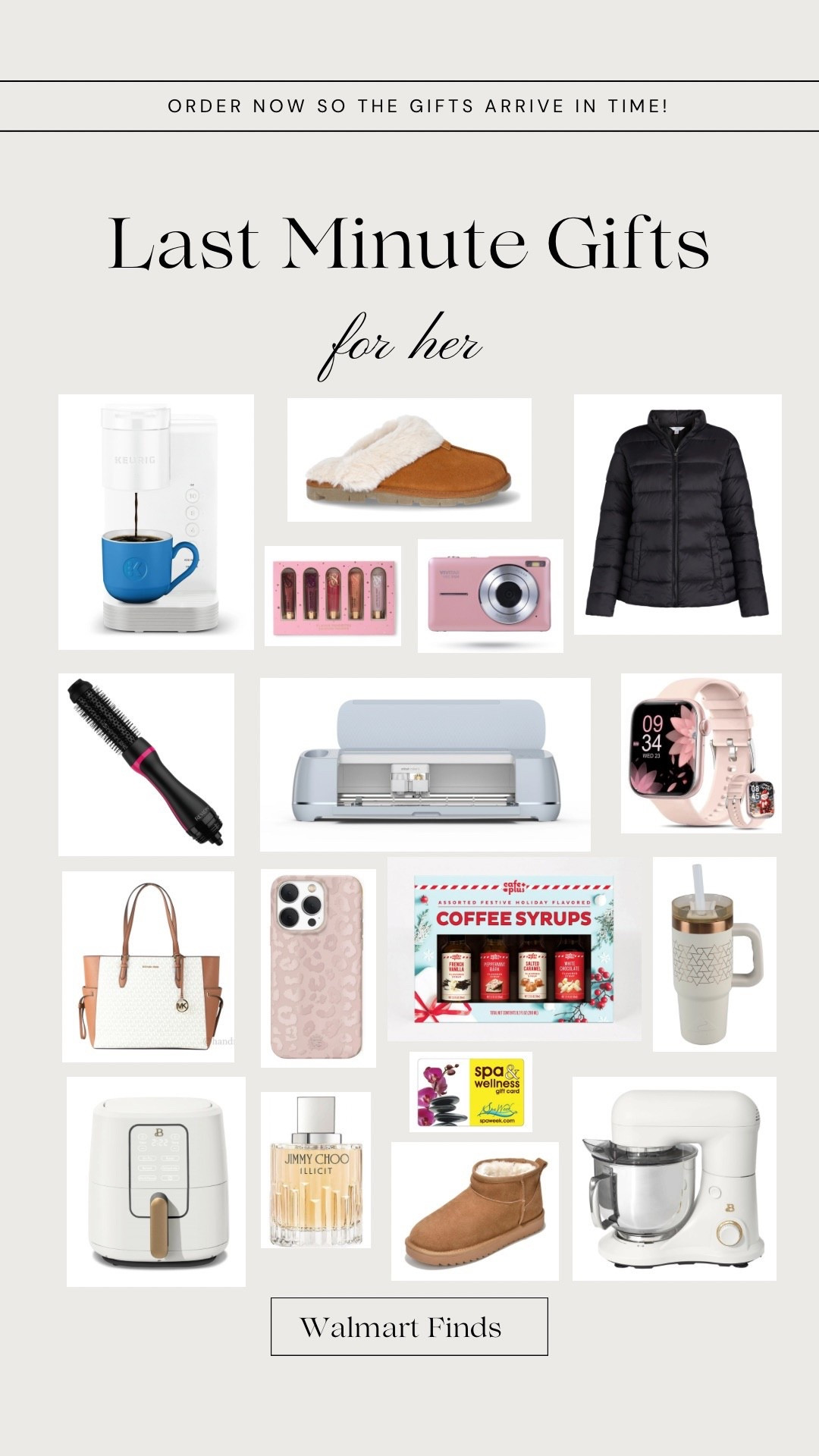 Last Minute Gifts for her that will arrive in time for Christmas if you order now! These holiday gifts from Walmart + Amazon are great gifts for her, mom, best friend, sister, daughter, wife, girlfriend….

#LTKGiftGuide #LTKHoliday #LTKSaleAlert