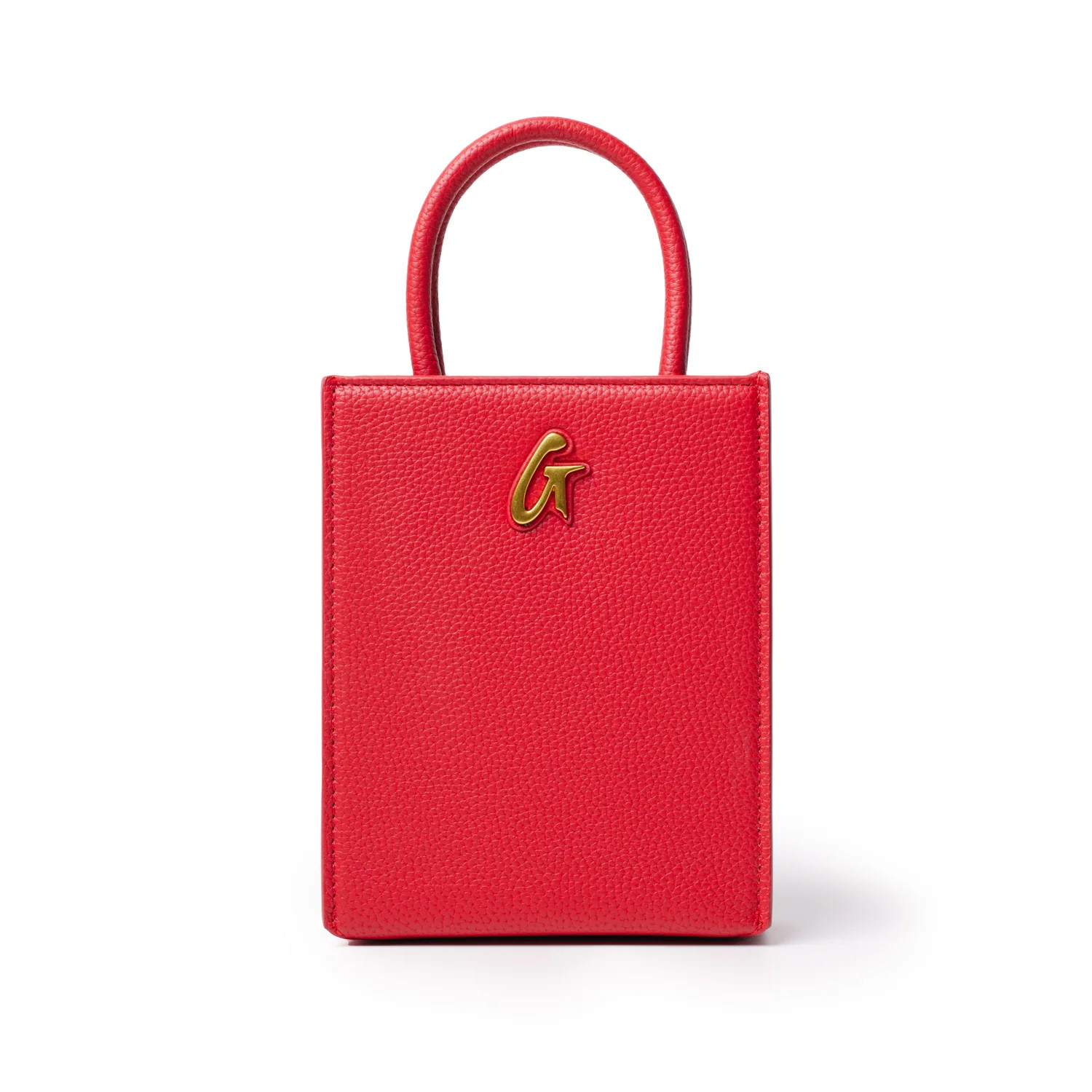 MINI PEBBLE TOTE - RED | Glam-Aholic Lifestyle