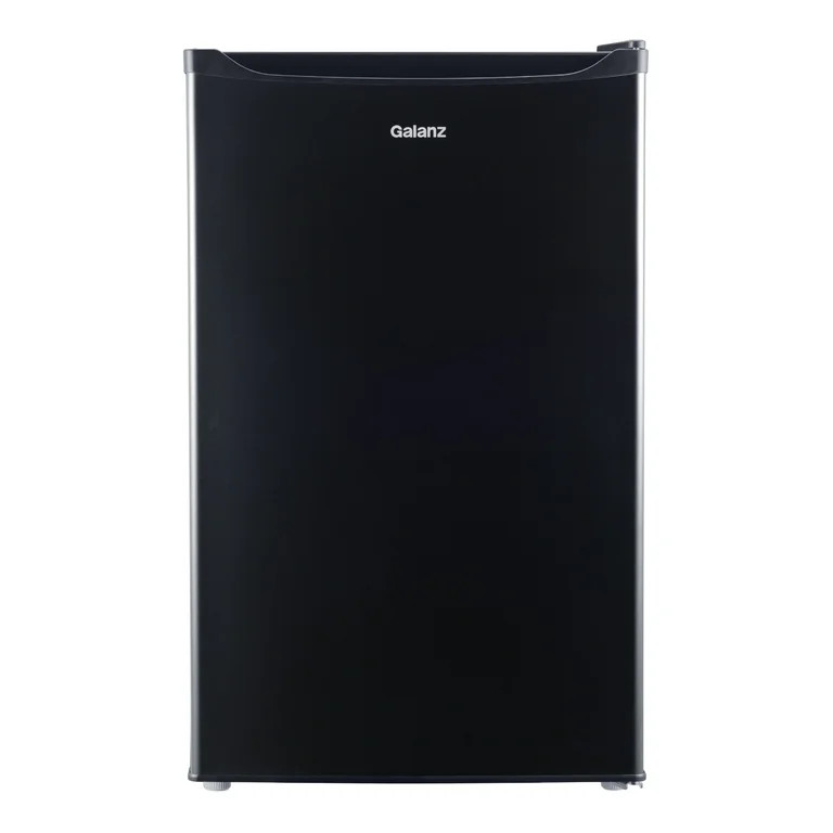 Galanz 4.3 Cu ft Single Door Mini Fridge, Black Estar, New, Width 19.92" - Walmart.com | Walmart (US)