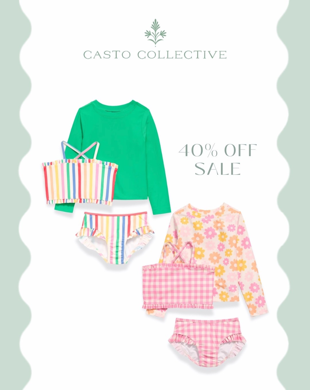 Affordable three piece girls swimsuit 

#LTKSwim #LTKSpringSale #LTKKids