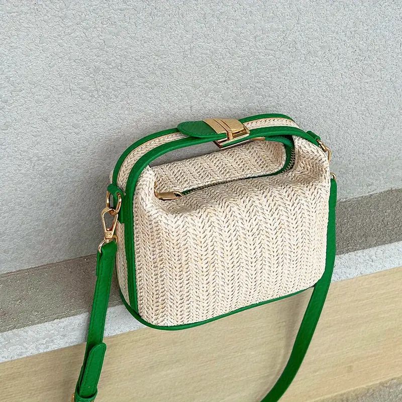 Stylish Straw Design Shoulder Bag, All-match Satchel Bag, Casual Bag For Travel, Crossbody Bag - ... | Temu FR