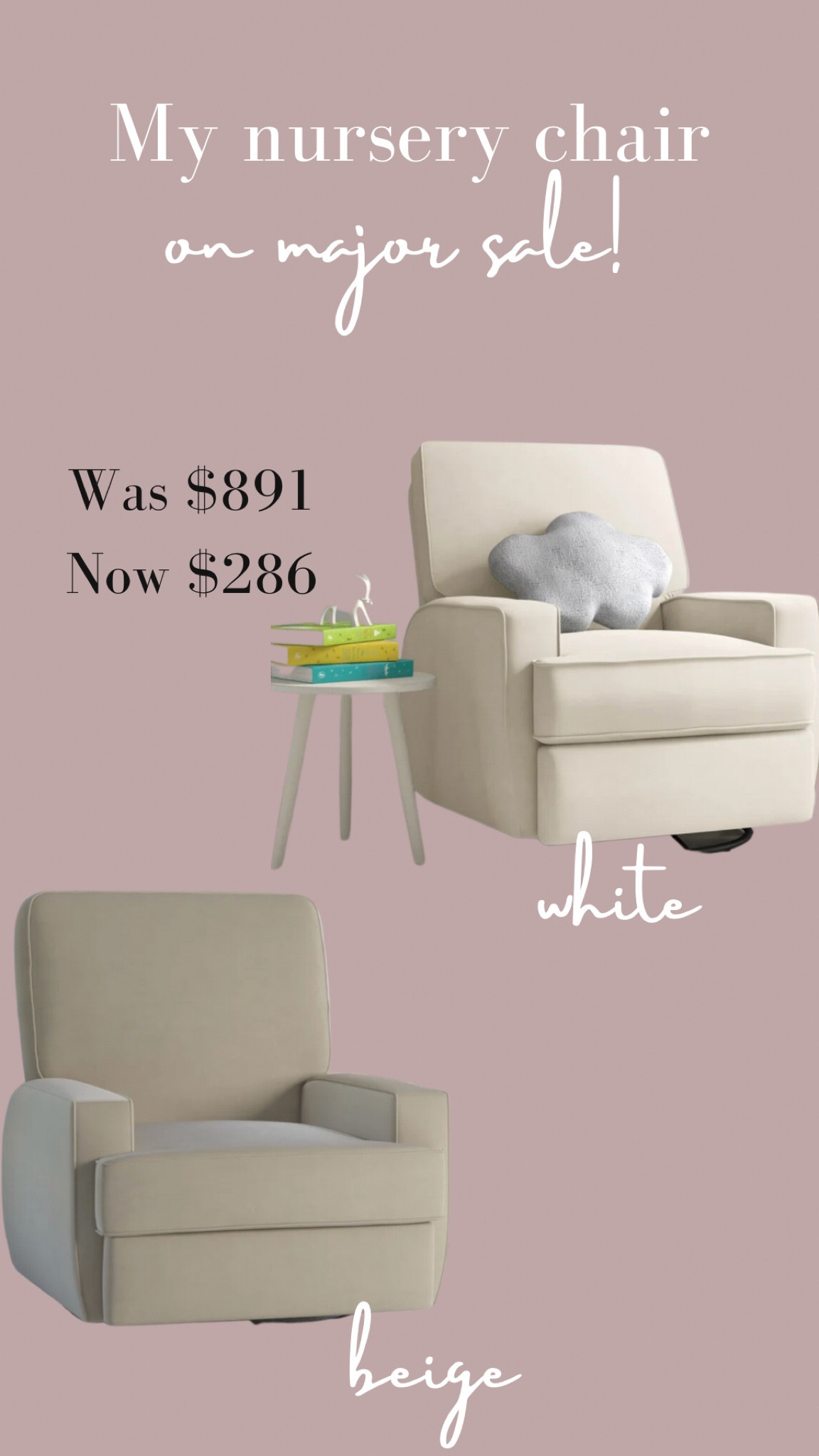 Our nursery chair! We have it in white 


#LTKbaby #LTKsalealert