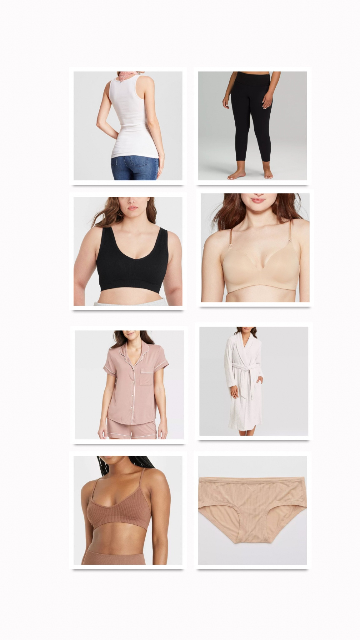 fave preg & pp underwear, robe, & pj’s 