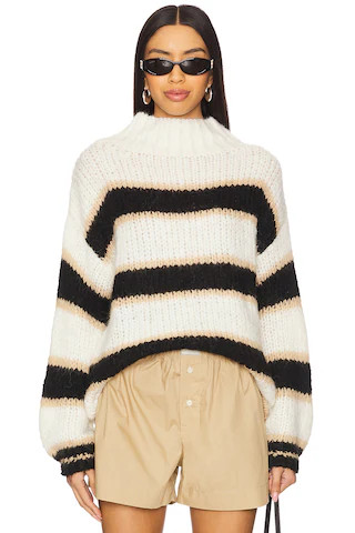 MORE TO COME Michelle Sweater in Black & Tan from Revolve.com | Revolve Clothing (Global)