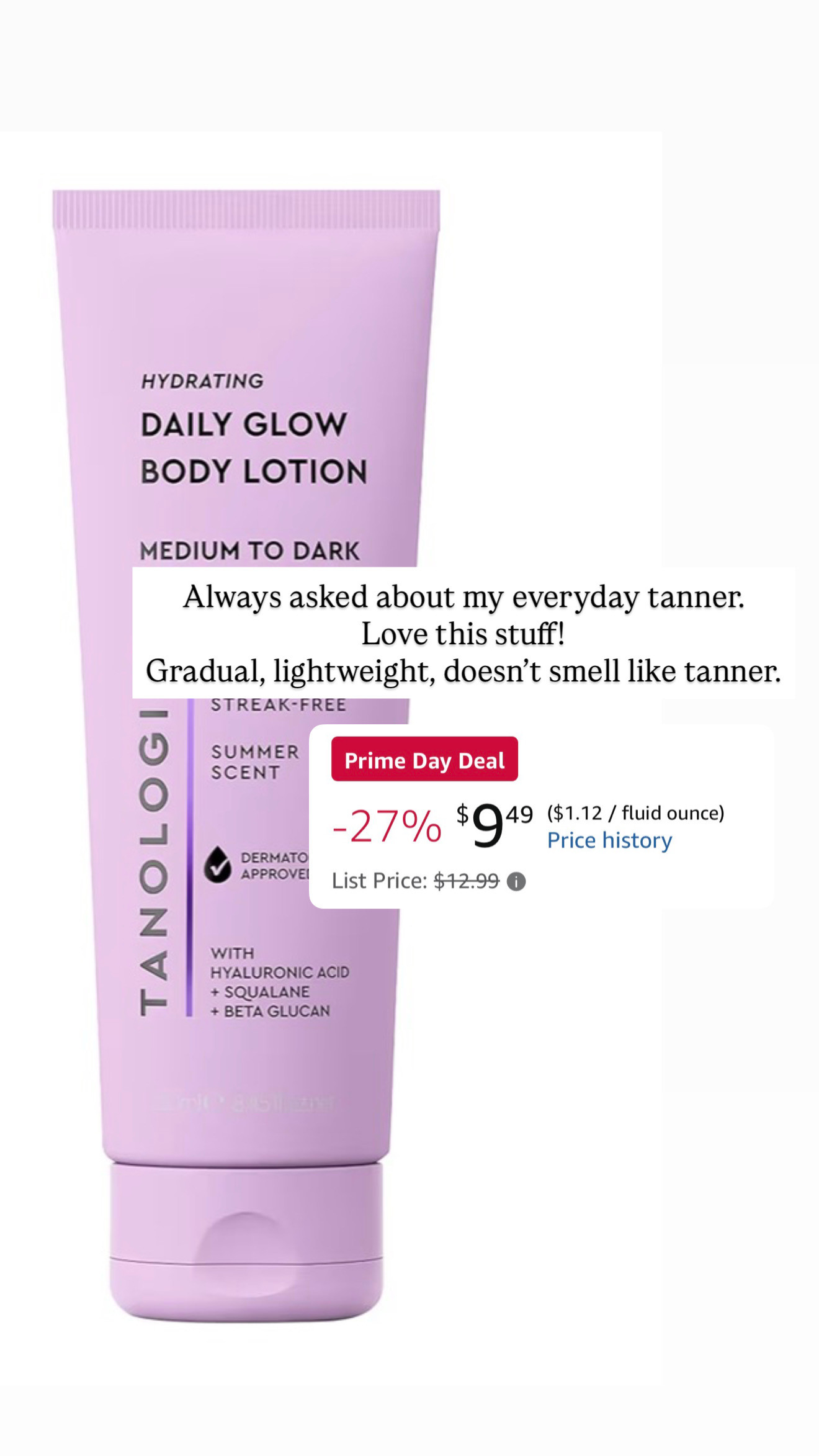 Constantly asked about my every day tanner. Love love love this one!!!  

 #LTKdayinmylife #LTKgrwm #LTKmomlife