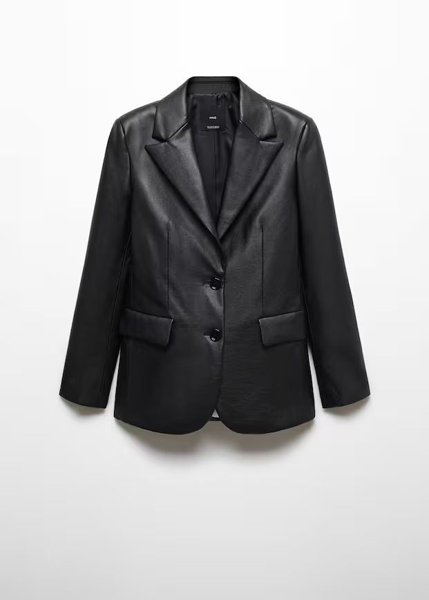 Leather-effect jacket -  Women | Mango USA | MANGO (US)