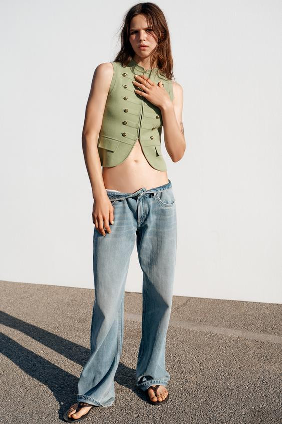 FIREMAN CLASP KNIT VEST | Zara US