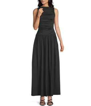 the Label Knit Drop Waist Maxi Dress | Dillard's