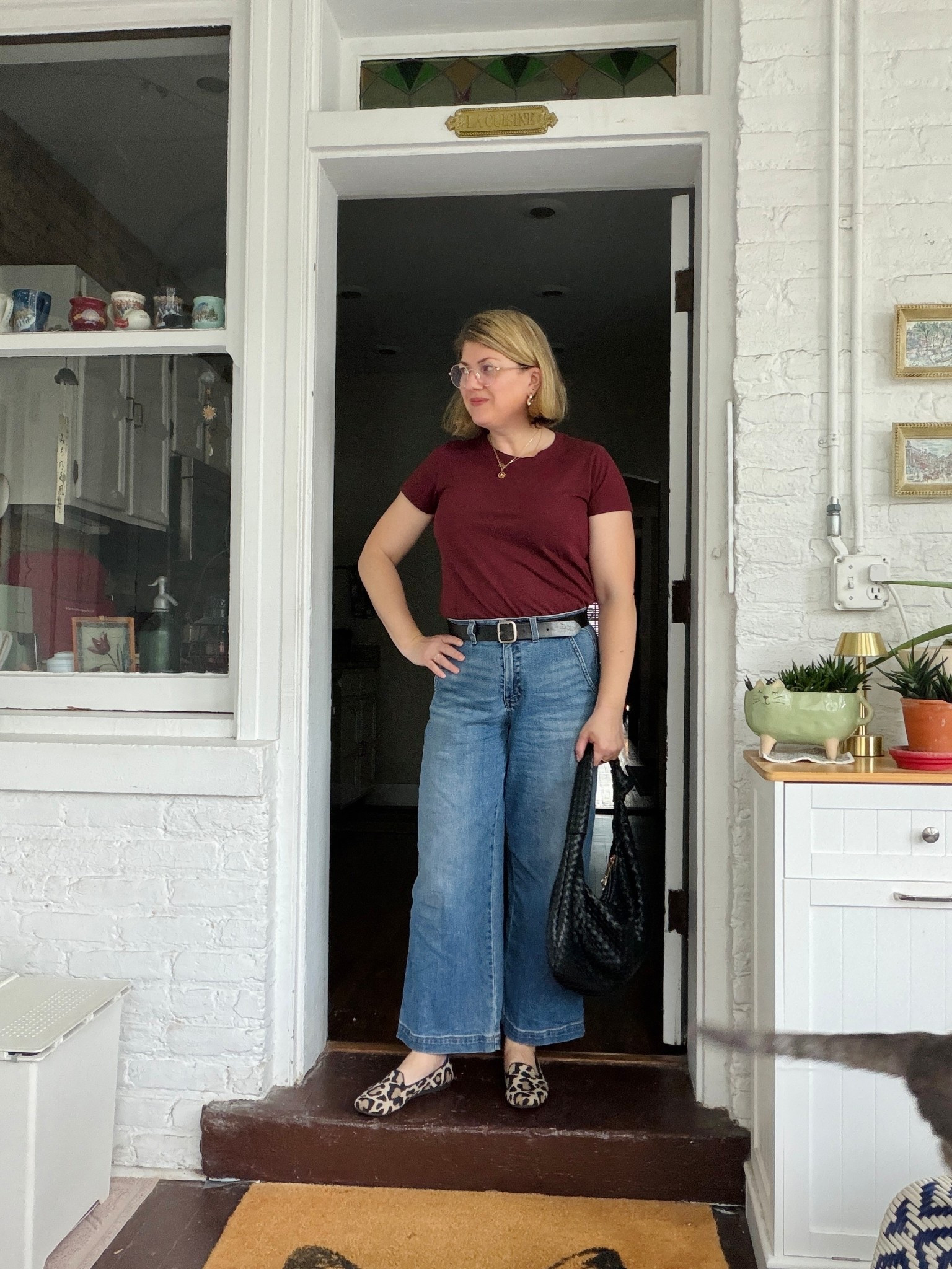 My favorite outfits always end up being this simple: tee, jeans, comfy flat out loafers. 🤍 

#LTKootd #LTKMidsize #LTKOver40