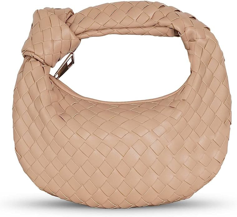 AyTotoro Women Knoted Woven Handbag Designer Ladies Fashion PU Leather Top Handle Hobo Shoulder B... | Amazon (US)
