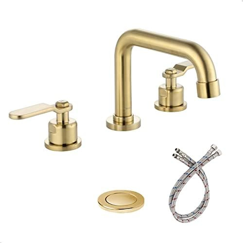 NEWATER 2-Handle Widespread Bathroom Sink Faucet Modern Vessel Vanity Faucets 3-Hole Rv Commercia... | Amazon (US)